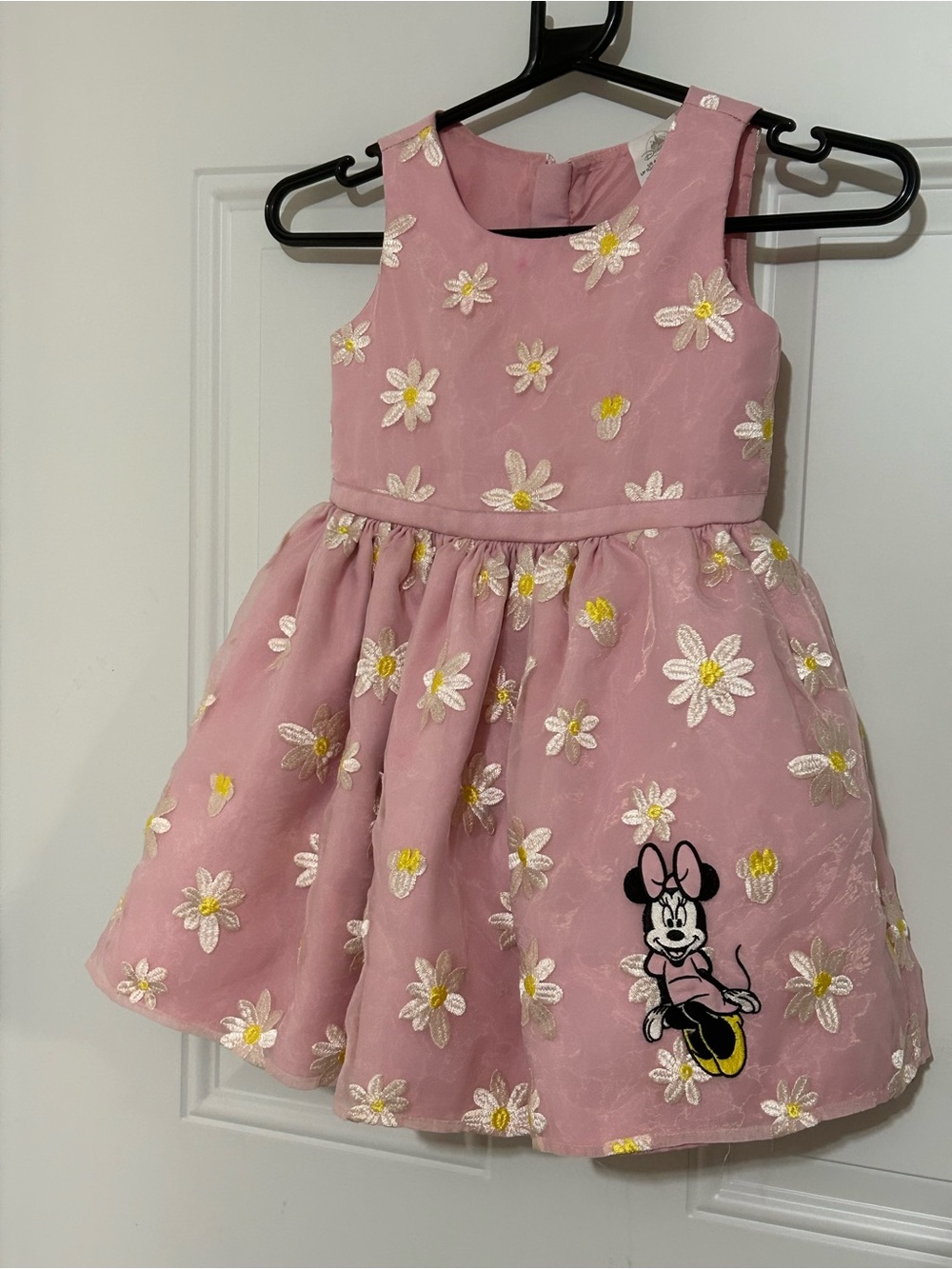 Disney Pink Daisy Party Dress with Minnie Applique